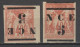 NOUVELLE CALEDONIE - 1883 - YVERT N°6+6a * MH - SURCHARGE NORMALE + RENVERSEE ! - COTE = 80 EUR - Nuevos