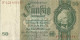 50 Reichsmark 1933 Allemagne  F221  A83 - 50 Mark