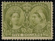 CANADA - YVERT 53  5 DOLLARS OLIVE * - SIGNE JAMET - Neufs