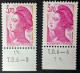 2486 & 2486a** 2 Bandes De Phosphore Et 1 Bande à Droite - Unused Stamps