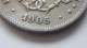 BELGIQUE LEOPOLD II 5 CENTIMES 1905/1904 VL COTES : 0,75€-2,50€-9€-30€ - 5 Cent