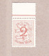 1957 Nr 1026A** Zonder Scharnier.Cijfer Op Heraldieke Leeuw. - 1951-1975 Heraldischer Löwe (Lion Héraldique)