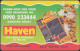 UK - British Telecom Chip PUB091  - £5 Haven Holidays - Tiger - GPT3 - BT Promotionnelles