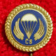 PARACHUTE+CZECHOSLOVAKIA-MILITARY ARMY +WINGS+VINTAGE+BADGE - Aviation