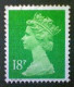 Great Britain, Scott #MH104, Used(o), 1991, Machin: Queen Elizabeth II, 18p, Light Green - Machins