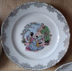 Lot De 12 Assiettes Plates CERANORD ST AMAND Décor Japonais - Saint Amand (FRA)