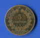 5  Cents  1880 - 5 Centimes