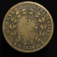 France, Charles X, 5 Centimes (5 Cent) Colonies - Guyane (French Guyana), 1828, A, Bronze, TB+ (VF), KM#10.1, Lec.300 - Guyane Française