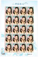 80 Stamps! Taiwan 2015 Teresa Teng Famous Singer, 4 Full Sheets Set 鄧麗君 - Blocks & Sheetlets