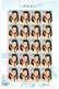 80 Stamps! Taiwan 2015 Teresa Teng Famous Singer, 4 Full Sheets Set 鄧麗君 - Blocks & Kleinbögen
