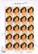 80 Stamps! Taiwan 2015 Teresa Teng Famous Singer, 4 Full Sheets Set 鄧麗君 - Blocks & Kleinbögen