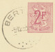 BELGIUM VILLAGE POSTMARKS  BERTEM SC With Dots 1963 (Postal Stationery 2 F, PUBLIBEL 1965) - Oblitérations à Points