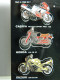 * Plaquette 6 Pin's - Moto Motos Motorrad - Cagiva Freccia Brough Superior Honda Werner Suzuki 400 Triumph 500 - Motos