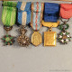 BARRETTE DE 5 REDUCTIONS MEDAILLES MILITAIRES D'UN ANCIEN PILOTE DE L'AERONAVALE - Airforce