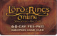 TARJETA DE FRANCIA DE EL SEÑOR DE LOS ANILLOS (LORD OF THE RINGS) CINE-CINEMA - Cine