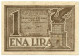 1 LIRA OCCUPAZIONE TEDESCA DELLA PROVINCIA DI LUBJANA 28/11/1944 BB+ - Allied Occupation WWII