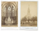 ISSOUDUN (INDRE) - PELERINAGE DE ND DU SACRE COEUR - LOT 2 CDV PHOTO RELIGION - Luoghi