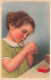 ENFANTS - Dessins D'enfants - Petite Fille - La Couture - Carte Postale Ancienne - Children's Drawings