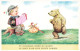 ENFANTS - Dessins D'enfants - Tu Danseras Comme Je Chante - Ours - Petit Garçon - Carte Postale Ancienne - Children's Drawings