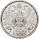 Empire Allemand, Wilhelm II, Mark, 1908, Muldenhütten, Argent, TTB, KM:14 - 1 Mark