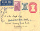 India:Postal Stationery Cover Two Annas, Registered, 1950 - Covers