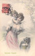 Illustrateur - Wichera - Femme Avec Un Enfant Sur Son Dos - Paques - M M  Vienne - Carte Postale Ancienne - Wichera