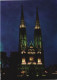 VIENNA, CHURCH, ARCHITECTURE, NIGHT, AUSTRIA, POSTCARD - Églises