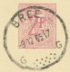 BELGIUM VILLAGE POSTMARKS  BREE G Rare SC With Unusual 13 Dots 1965 (Postal Stationery 2 F, PUBLIBEL 2088) - Postmarks - Points