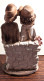 Statuette Couple D'Enfants En Plâtre - Autres & Non Classés