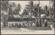 PENRHYN ISLAND POSTCARD VILLAGE SCENE USED IN NEW ZEALAND 1905 - Cookeilanden