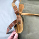 Delcampe - Vintage Canvas Shoulder Bag With Leather Strap FC Slavia Sofia Emblem #5468 - Sonstige & Ohne Zuordnung