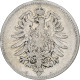 Empire Allemand, Wilhelm I, Mark, 1885, Karlsruhe, Argent, TB+, KM:7 - 1 Mark