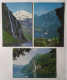 Norway Geiranger Fjord 3 Postal Stationeries With Imprinted Stamp Unused - Other & Unclassified