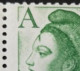 2423c ** Variété Griffure Et Antenne Sur Le Front Concernant 2 Timbres Dans Un Bloc De 4 -- Liberté A Vert - Unused Stamps