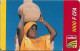 Burkina Faso - Celtel - Woman With Basket, Exp.08.2005, GSM Refill 1.000FCFA, Used - Burkina Faso