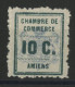 GREVES D'AMIENS Neuf * (MH) N° 1 10 Ct Vert Et Bleu. TB - Marche Da Bollo