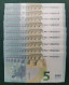 Delcampe - 5 EURO PORTUGAL 2013 DRAGHI M006J2 MA NICE NUMBER FOUR CONSECUTIVE ZEROS SC FDS UNC. PERFECT - 5 Euro