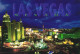 LAS VEGAS, NEVADA, ARCHITECTURE, NIGHT, UNITED STATES, POSTCARD - Las Vegas