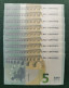 Delcampe - 5 EURO PORTUGAL 2013 DRAGHI M006B1 MA NICE NUMBER FOUR CONSECUTIVE ZEROS SC FDS UNC. PERFECT - 5 Euro