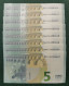 5 EURO PORTUGAL 2013 DRAGHI M006I2 MA ONLY FOUR NUMBERS SC FDS UNC. PERFECT - 5 Euro