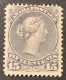 Sc.30 F-VF & Fresh Mint Original Gum * 1868-1876 15c Grey Large Queen Victoria (Canada Y&T #25 TB Neuf Gomme D‘ Origine - Nuevos