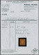 * FRANCE - Poste - 5, Belles Marges, Signé + Certificat Calves: 40c. Orange - 1849-1850 Ceres