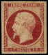 * FRANCE - Poste - 18, Très Belles Marges, Signé + Certificat Calves; 1f. Carmin - 1853-1860 Napoleon III