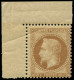 ** FRANCE - Poste - 28A, Type I, Signé Robineau, Cdf, Pli D'angle: 10c. Bistre - 1863-1870 Napoléon III Lauré