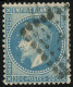 O FRANCE - Poste - 29Bc, Aux Abeilles + Anneau De Lune Derrière La Tête: 20c. Bleu - 1863-1870 Napoléon III Lauré