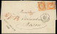 LET FRANCE - Poste - 38, 2 Ex Obl étoile 1 Sur Lettre, Cad Paris 9/2/74, Arrivé Moscou 2/2, TB - 1849-1876: Classic Period