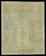 * FRANCE - Poste - 61c, Type II, Non Dentelé, Granet: 1c. Vert Foncé Sur Vert - 1876-1878 Sage (Type I)