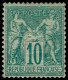 * FRANCE - Poste - 65, Type I, Signé Et Certificat Calves: 10c. Vert - 1876-1878 Sage (Type I)