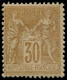 * FRANCE - Poste - 80, TB: 30c. Brun Jaune Type II - 1876-1898 Sage (Type II)