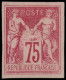* FRANCE - Poste - 81c, Non Dentelé, Granet: 75c. Rose Vif - 1876-1898 Sage (Type II)